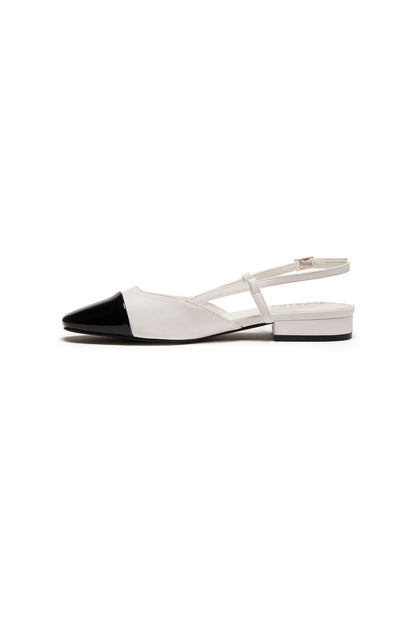 THERAPY Selene Point Heel Bianco Nero