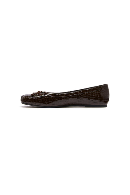 THERAPY Laine Ballerina Cioccolato Coccodrillo