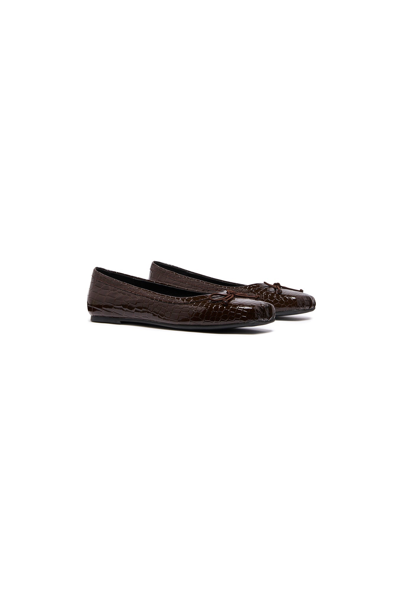 THERAPY Laine Ballerina Cioccolato Coccodrillo
