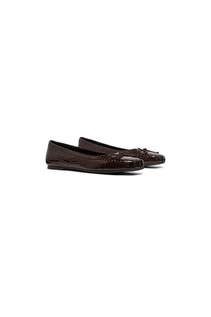 THERAPY Laine Ballerina Cioccolato Coccodrillo