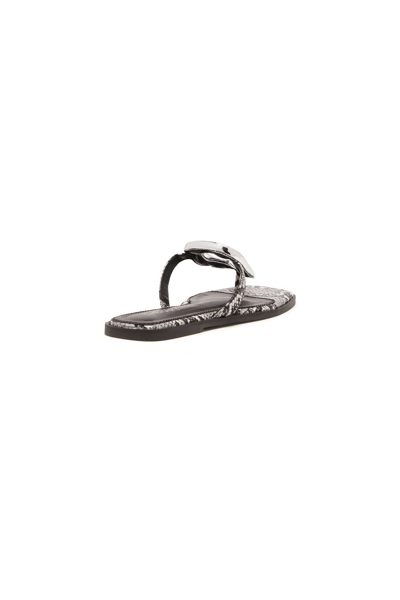 Sandalo infradito THERAPY Guild nero bianco serpente
