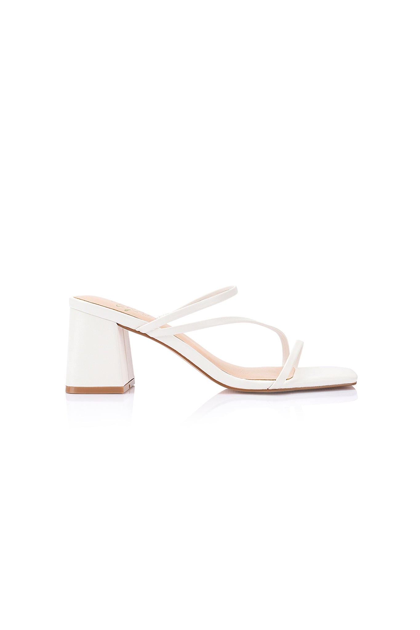 VERALi Stanford Mules con tacco a blocco bianche