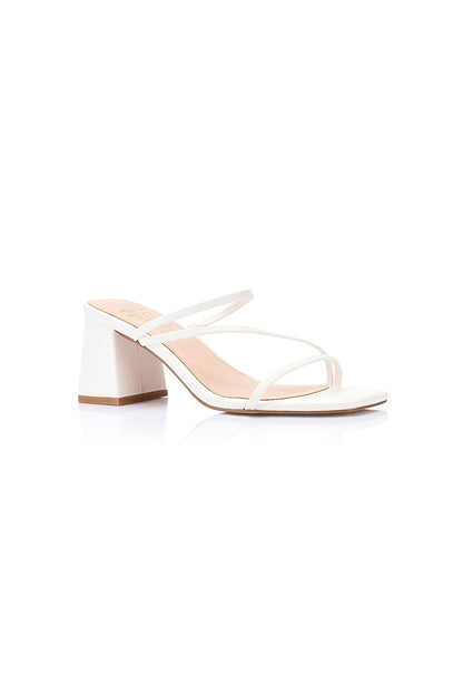 VERALi Stanford Mules con tacco a blocco bianche