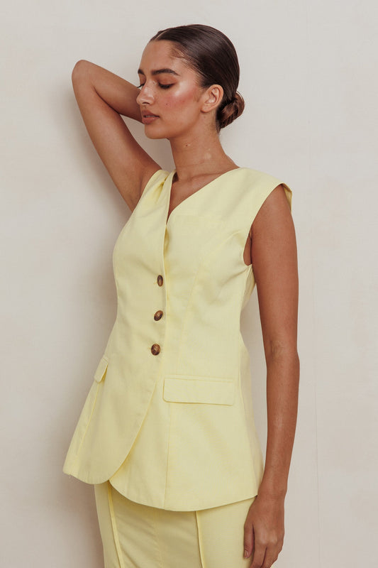 Top senza maniche Sweet Treat Lemon