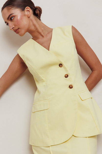 Top senza maniche Sweet Treat Lemon