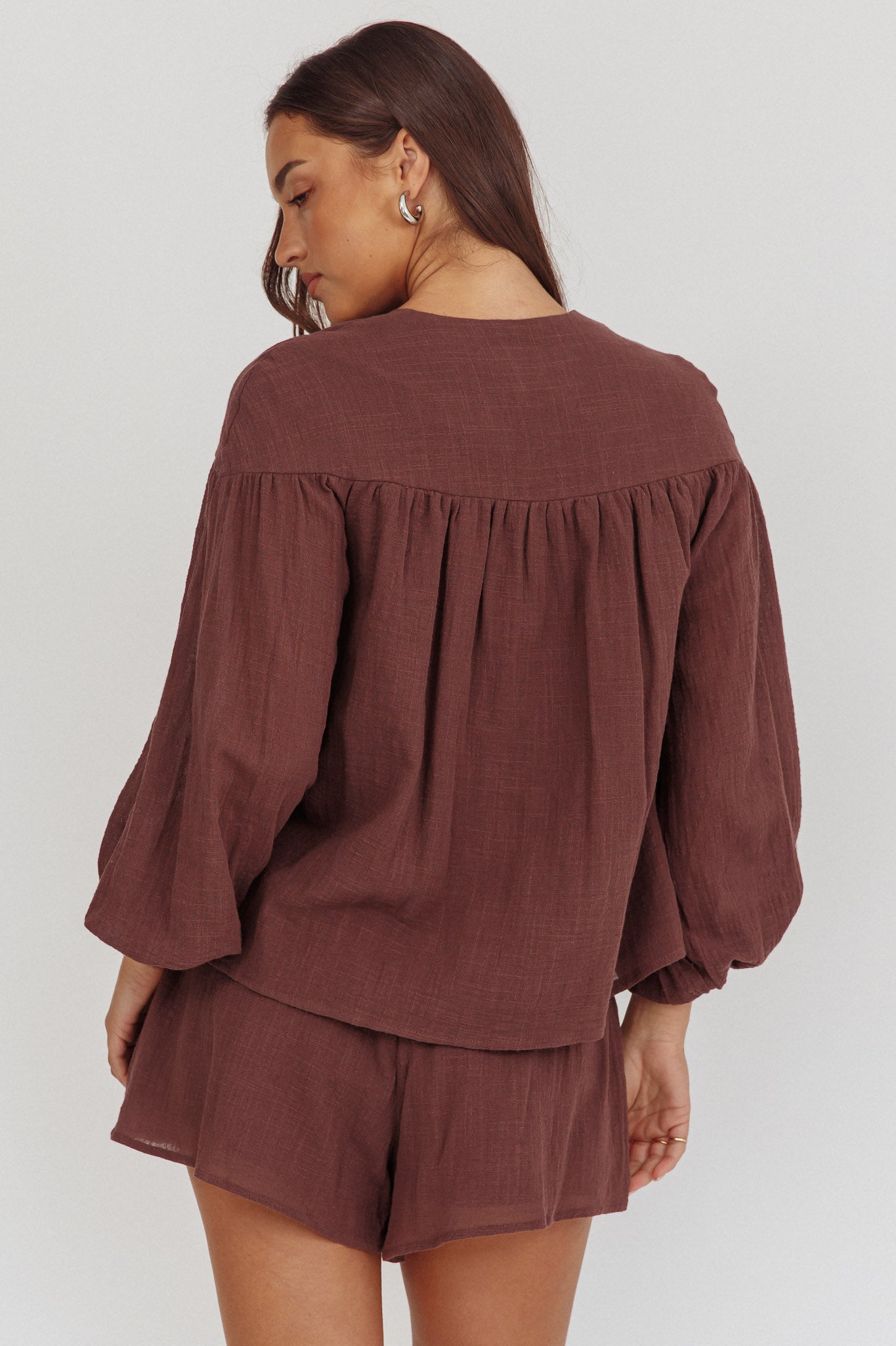 Pantaloncini con lacci in vita Salty Sea Chocolate