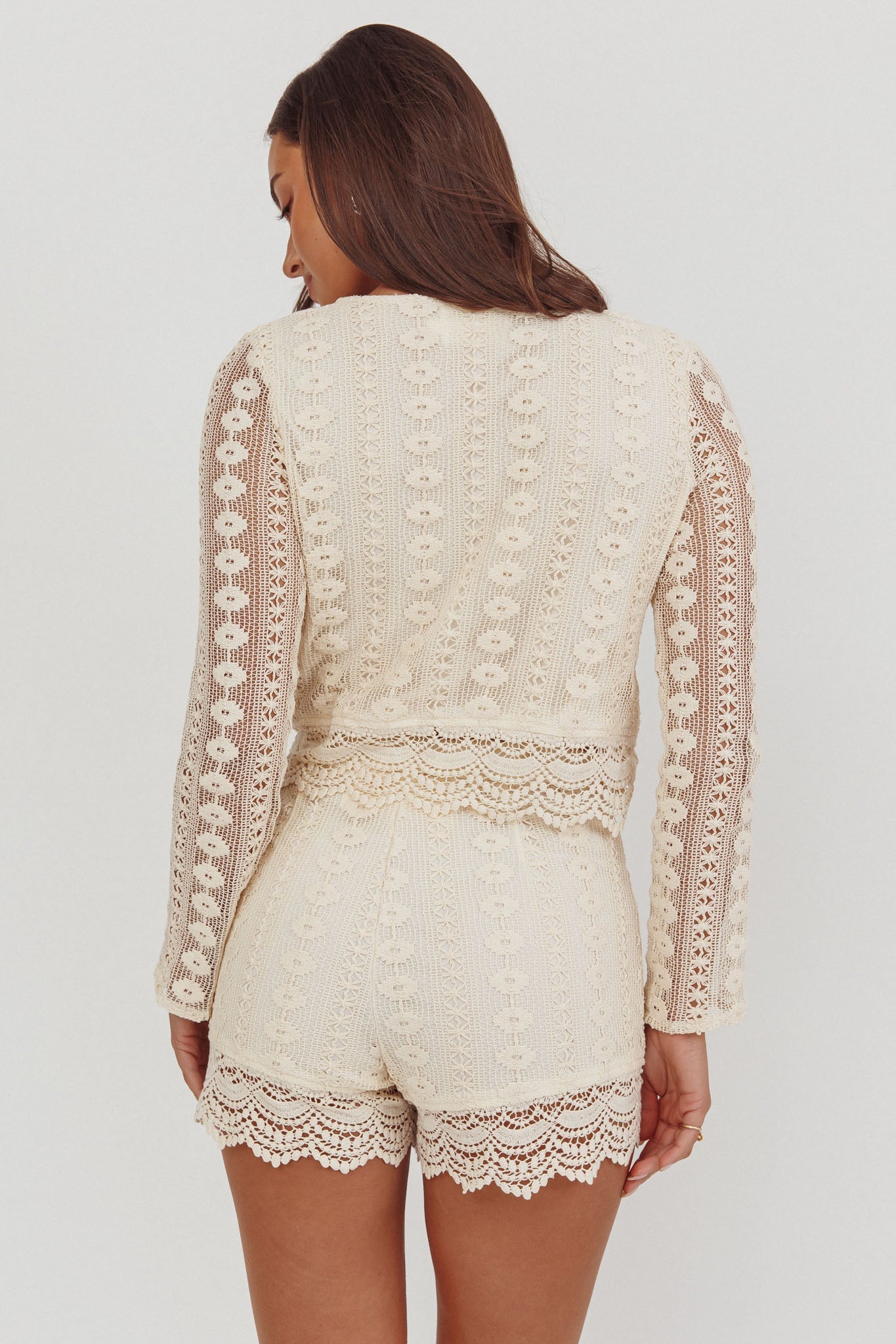 Pantaloncini in pizzo Perrine Avena