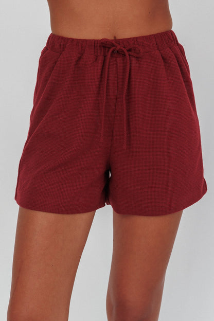 Pantaloncini con coulisse Ryder Borgogna